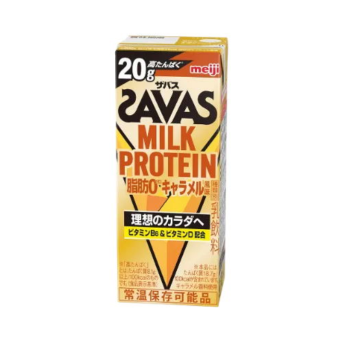 ザバス) MILK PROTEIN 脂肪0 キャラメル風味 たんぱく質20g 200ml 24本